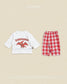 (Pre-order) OOTTBEBE Fall - Robot Dinosaur Top & Bottom Set - 로봇공룡상하복 (5 Colors)