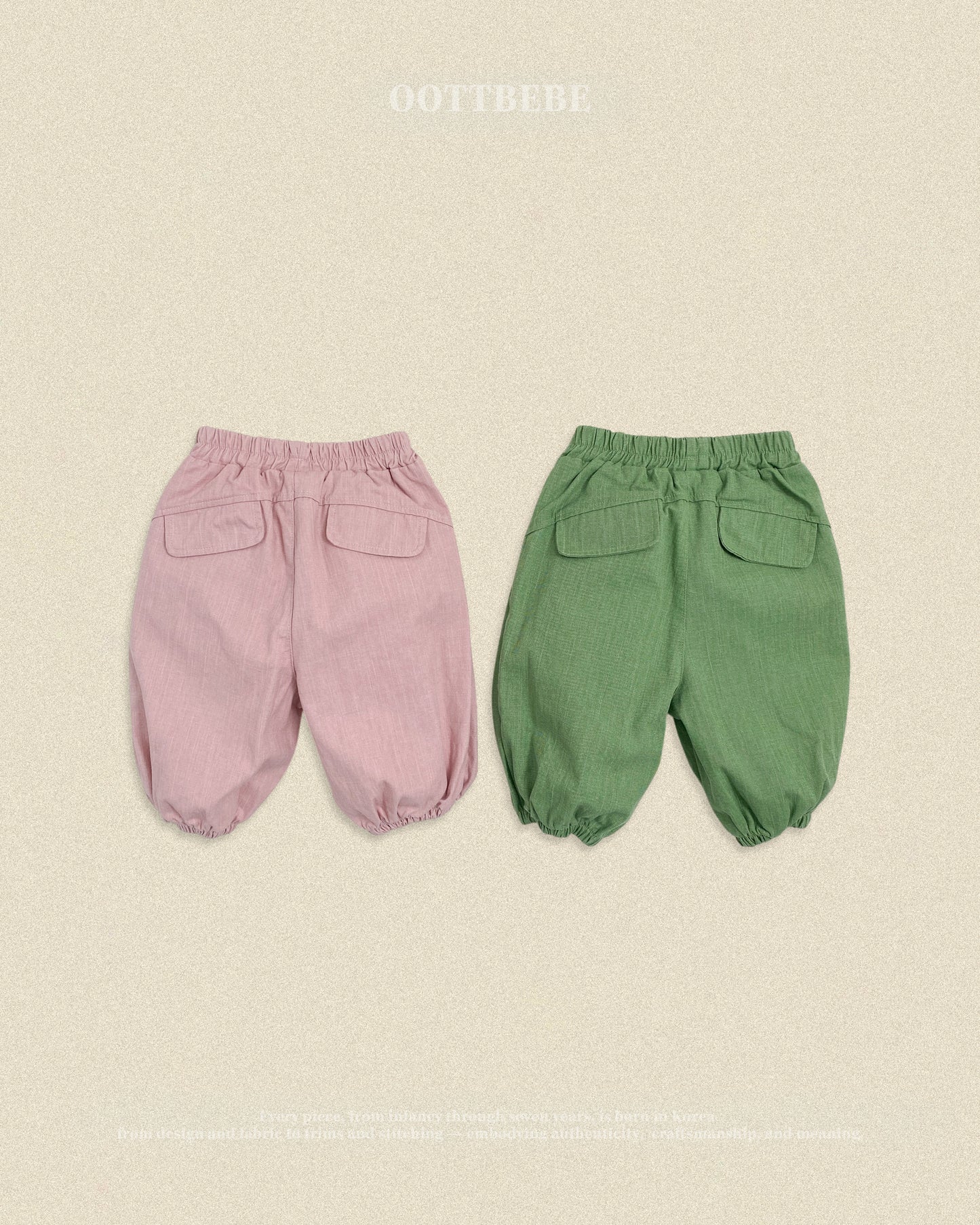 (Pre-order) OOTTBEBE Fall - Hip Slub Pants - 힙한슬럽팬츠 (2 Colors)