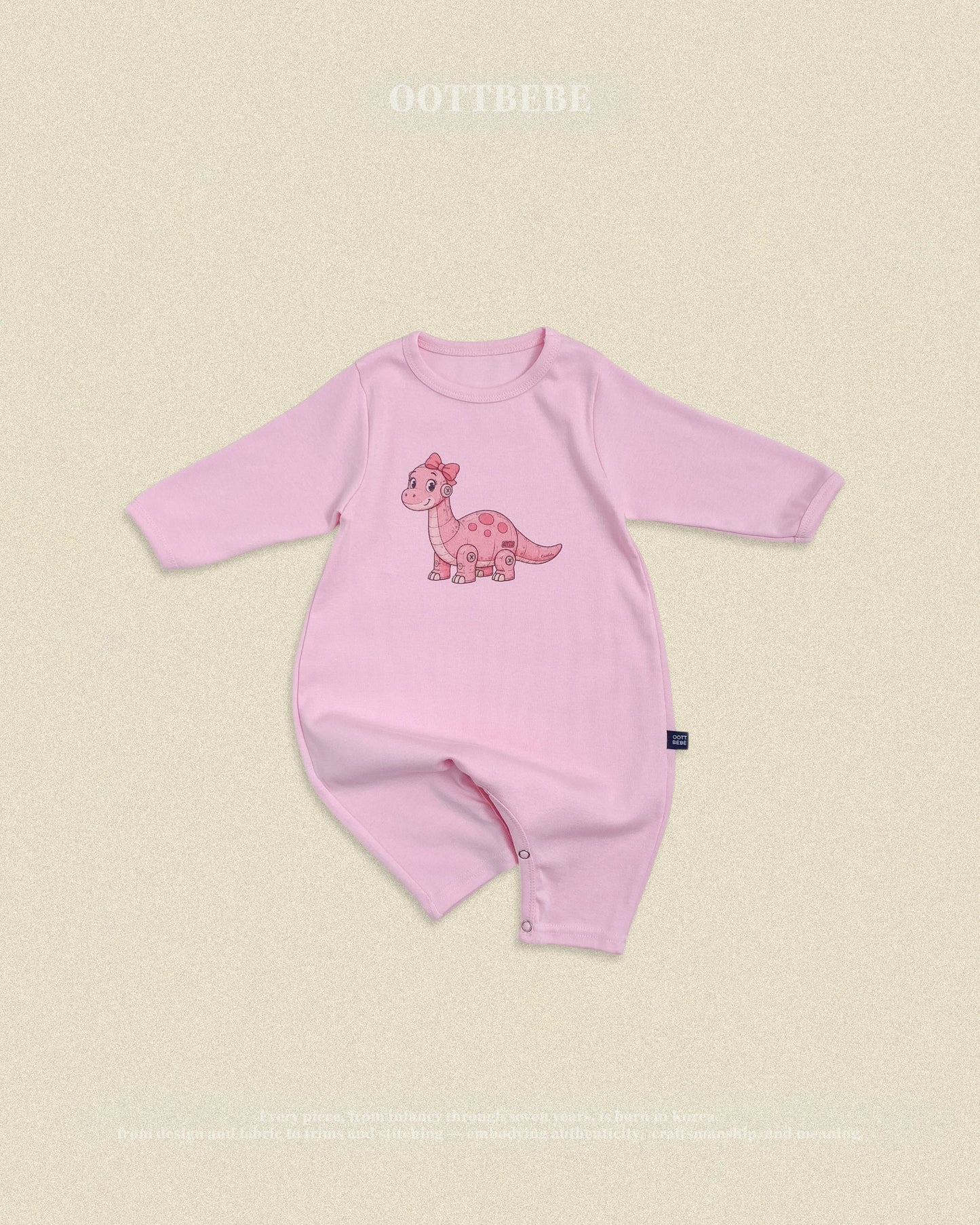 (Pre-order) OOTTBEBE Fall - Robot Dino Romper & Leggings Set 로봇공룡슈트세트 (5 Colors)