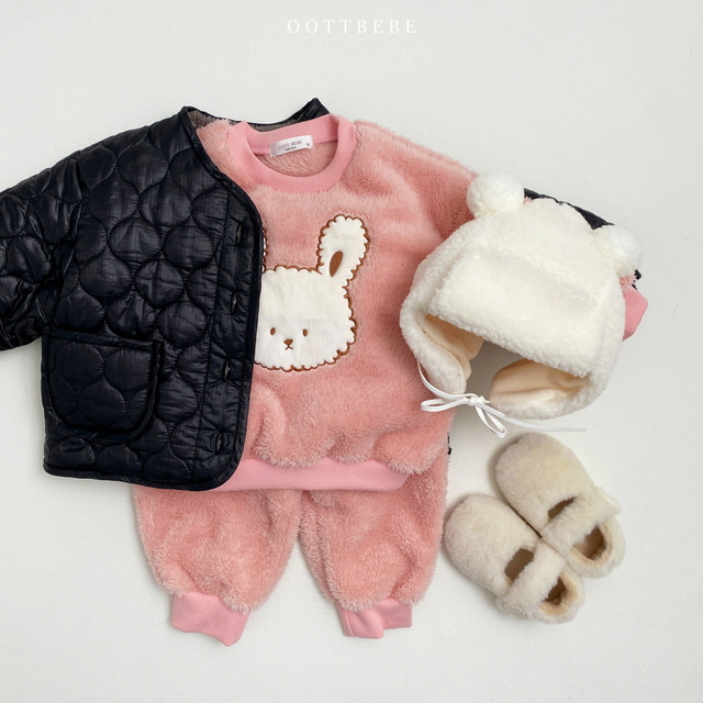 (Pre-order) OOTTBEBE - Snuggle Top & Bottom Set 포그니상하복 (4 Colors)