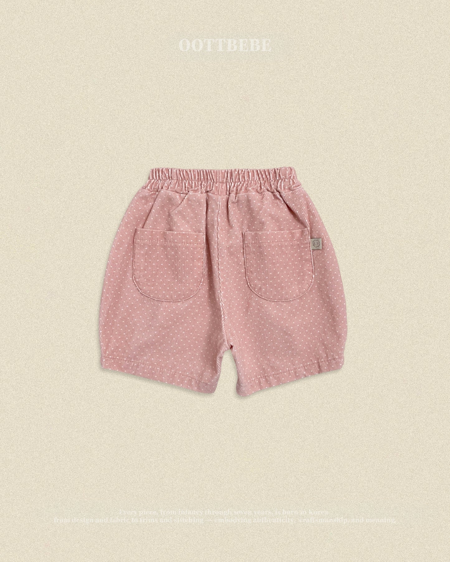 (Pre-order) OOTTBEBE Fall - Petite Dot Pumpkin Shorts - 쁘띠도트팬츠 (3 Colors)