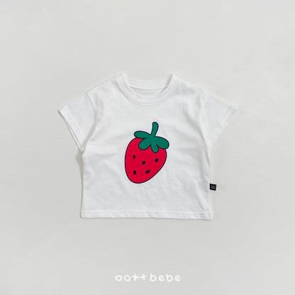 (Pre-order) OOTTBEBE Summer - Happy Friends T-shirt 해피프렌즈티셔츠 (4 Colors)