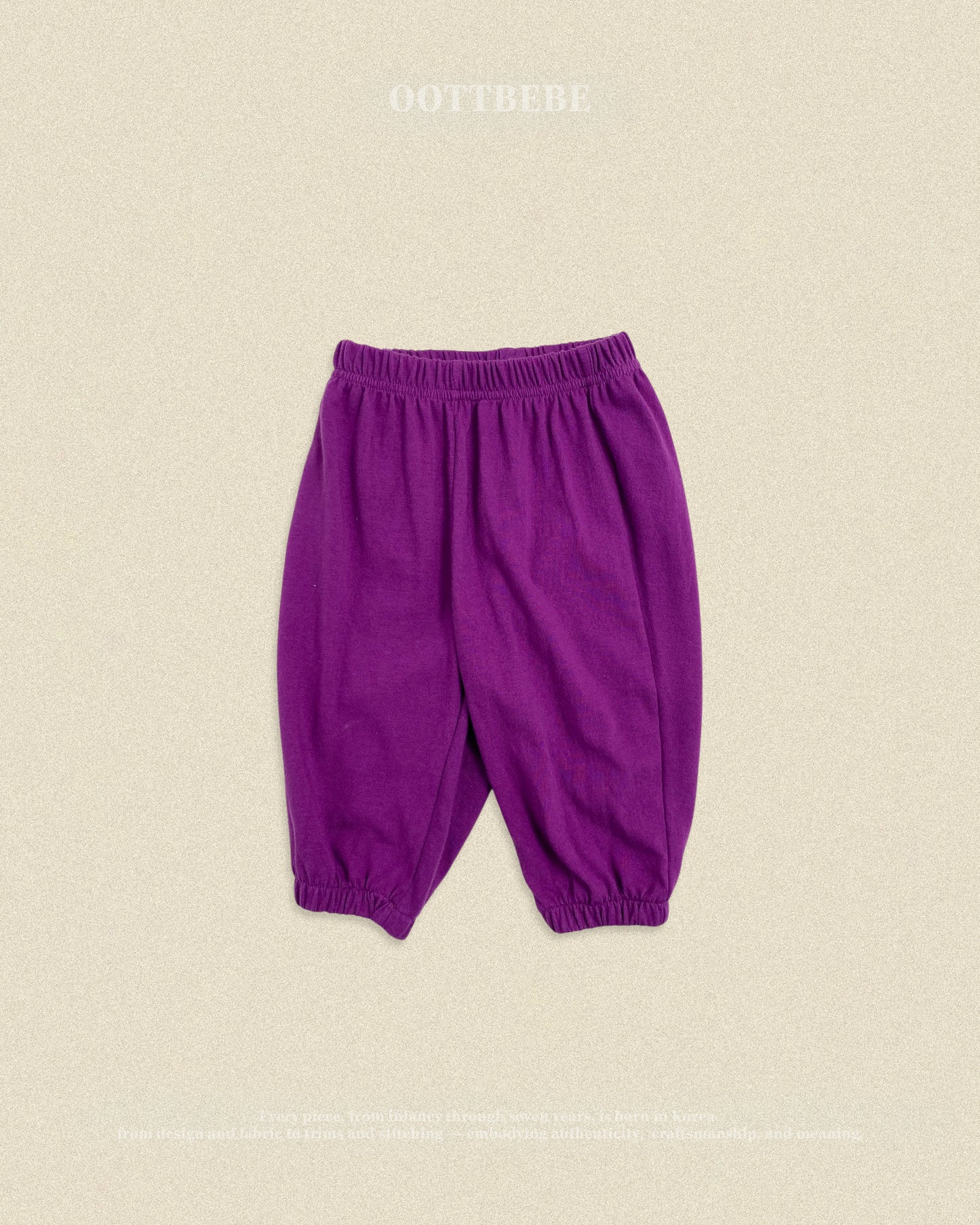 (Pre-order) OOTTBEBE Fall - Jelly Mix Balloon Jogger Pants - 젤리믹스고쟁이팬츠 (4 Colors)