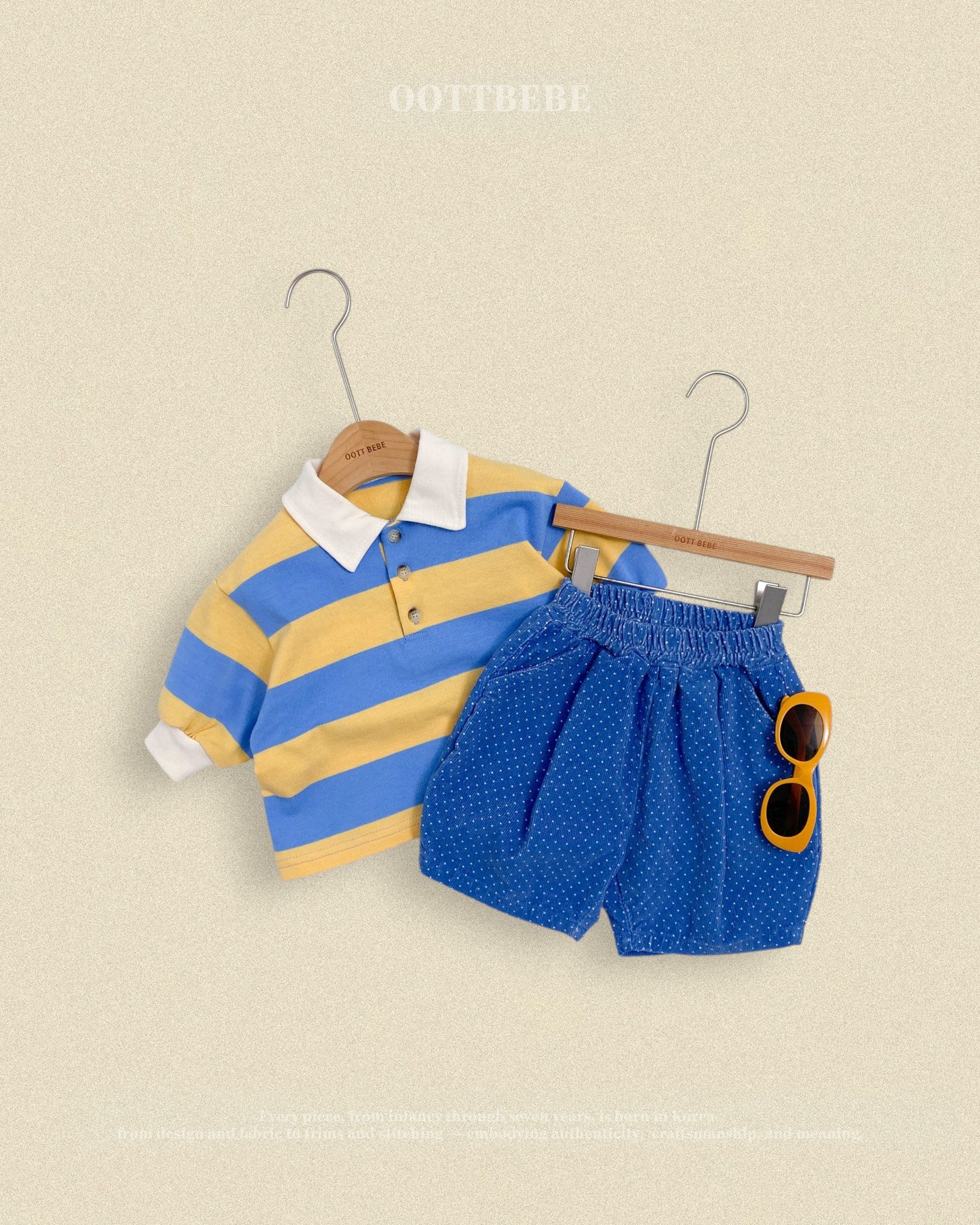 (Pre-order) OOTTBEBE Fall - Play Rugby Collar Tee - 플레이럭비카라티 (2 Colors)
