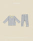 (Pre-order) OOTTBEBE Fall - Sweet Stripe Pajama Set 바닐라라떼실내복 (3 Colors)