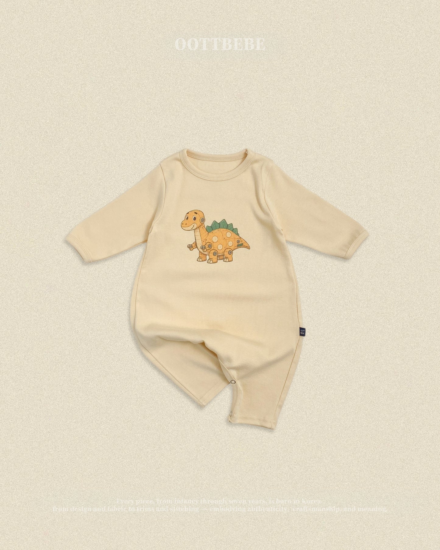 (Pre-order) OOTTBEBE Fall - Robot Dino Romper & Leggings Set 로봇공룡슈트세트 (5 Colors)