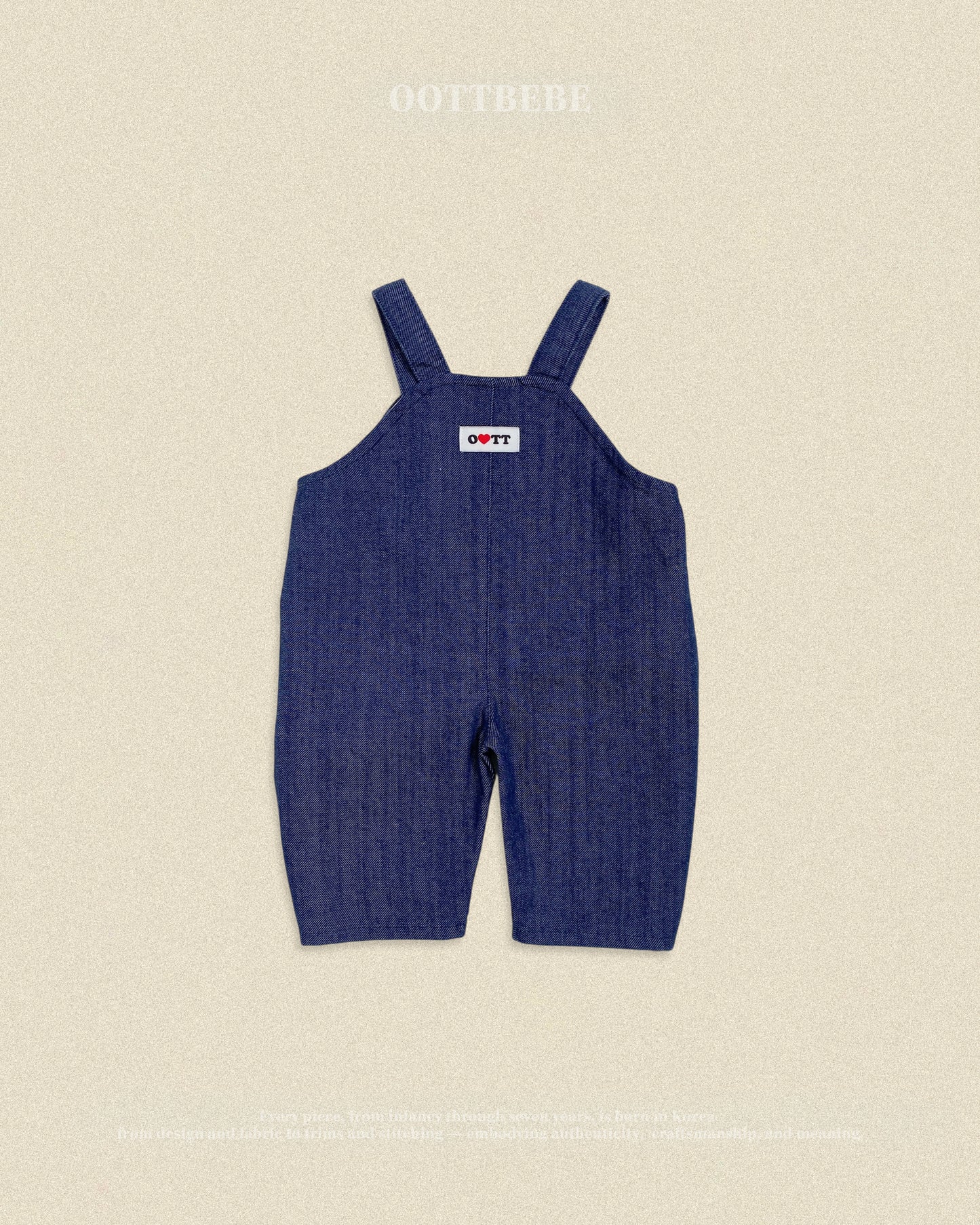 (Pre-order) OOTTBEBE Fall - Bungbung Denim Overalls - 붕붕이데님오버롤 (3 Colors)