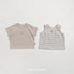 (Pre-order) OOTTBEBE Summer - Sherbet 1+1 Tee Set (Kids) 샤베트 1+1티셔츠 (5 Colors)