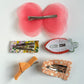 (Chenny Bong Bong) Kids’ Peach Orange Hair Clips 5-piece Set