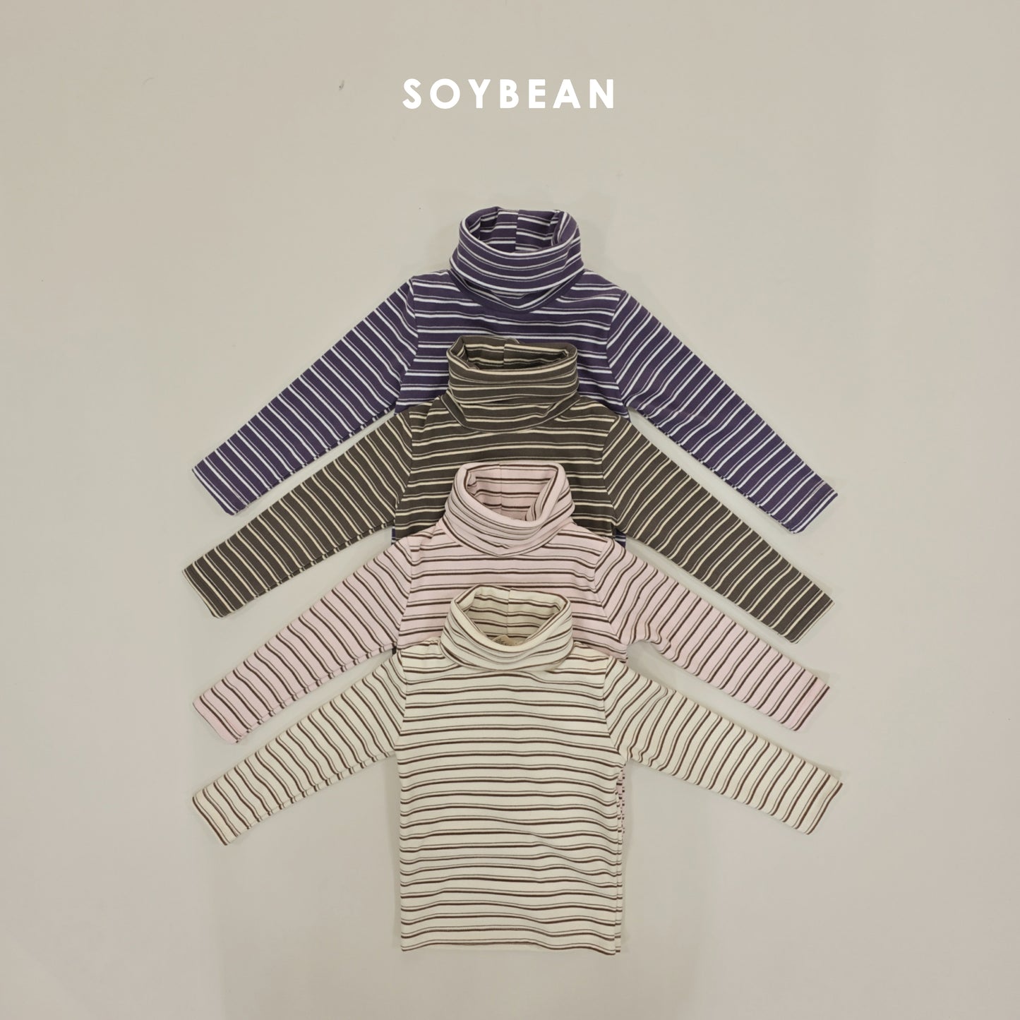 (Pre-order) Soybean Kids Winter - Cozy Titi Fleece-Lined Turtleneck 코지띠띠목폴라 (4 Colors)