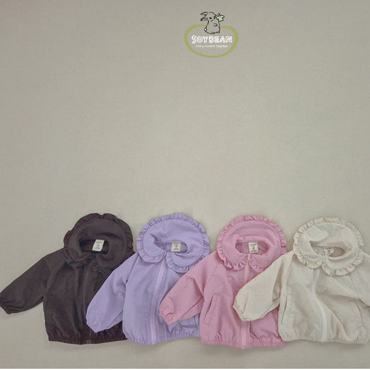 (In Stock) Soybean Kids - Ruffled Windbreaker 프릴바람막이