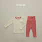 (Pre-order) Soybean Kids Winter - Warm Hug Fleece-Lined Pajama Set 따숩허그세트 (4 Colors)