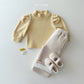 (Pre-order) Daily Bebe Winter - Kids' Peach Puff Mock-Neck Top 피치 퍼프티 (2 Colors)