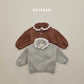 (Pre-order) Soybean Kids Winter - Collar Frill Fleece-Lined Top & Bottom Set 카라프릴양기모상하 (2 Colors)