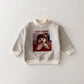 (Pre-order) Daily Bebe - Kids' Puppy Mock-Neck Sweatshirt 강아지 반목 맨투맨 (2 Colors)