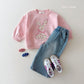 (In-stock) Daily Bebe Spring - Kids' Floral Sweatshirt 플로럴 맨투맨 (2 Colors) (Copy)