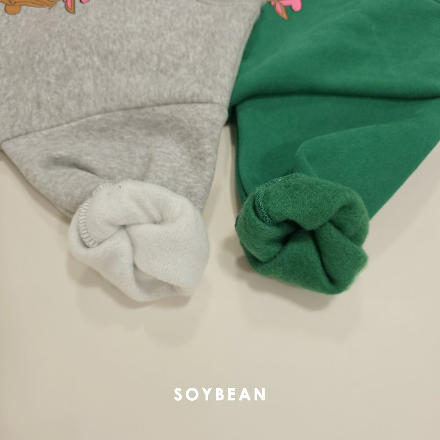 (Pre-order) Soybean Kids Winter - Rabbit Fleece-Lined Sweatshirt 래빗양기모맨투맨 (2 Colors)