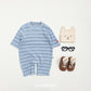 (Pre-order) OOTTBEBE - Mix Stripe Knit Suit 믹스단가라슈트 (2 Colors)