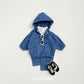 (Pre-order) OOTTBEBE - Stitch Hooded Jacket 스티치후드아노락 (2 Colors)