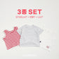 (Pre-order) OOTTBEBE - Daily 3-Piece Set 데일리3종Set (2 Colors)