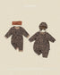 (Pre-order) OOTTBEBE Fall - Little Leopard Romper & Bonnet Set 리틀호피전신슈트보넷세트 (2 Colors)