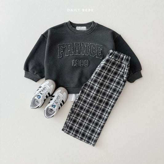 (Pre-order) Daily Bebe - Kids' Check School Pants 체크 스쿨 팬츠 (2 Colors)