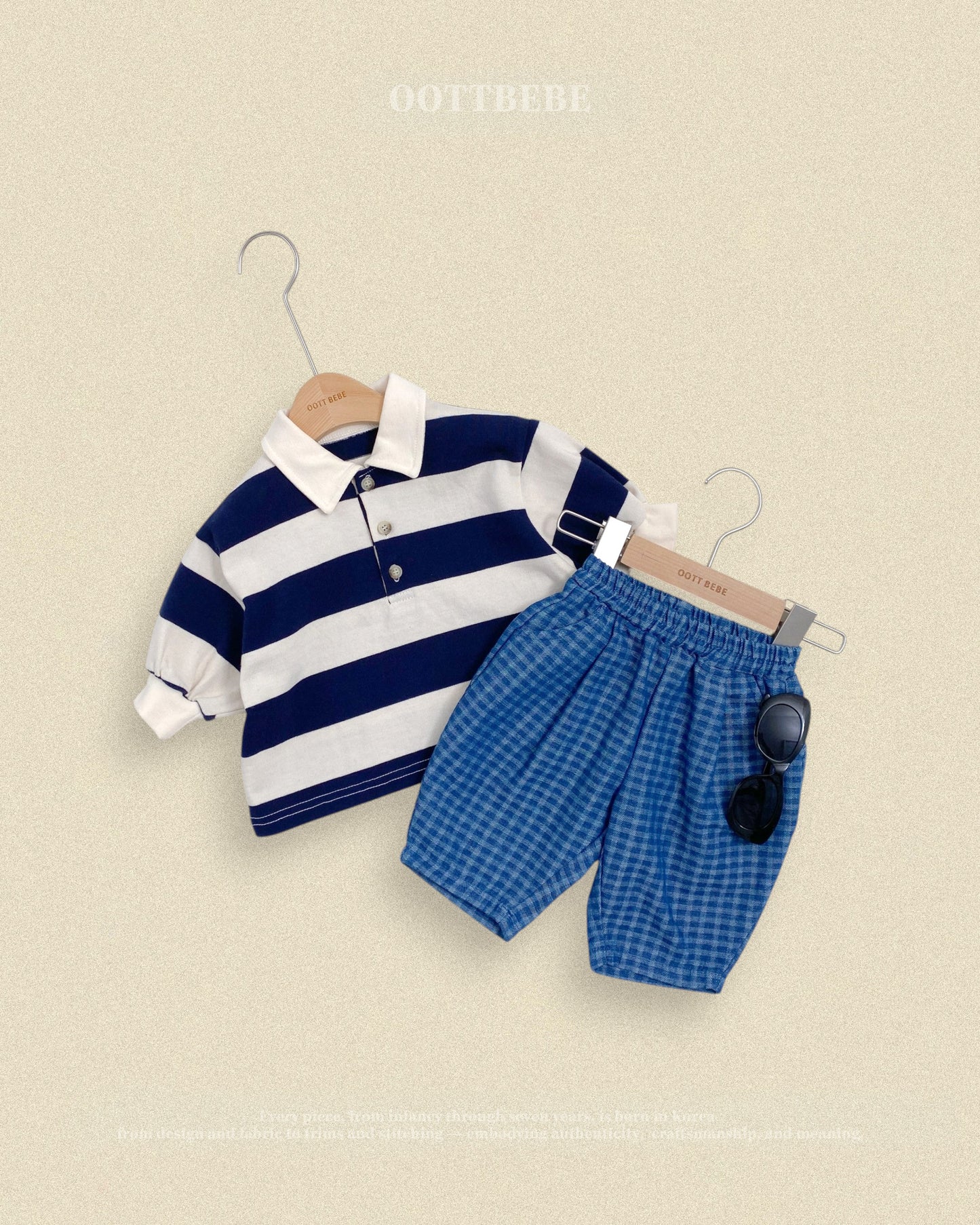(Pre-order) OOTTBEBE Fall - Play Rugby Collar Tee - 플레이럭비카라티 (2 Colors)