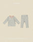 (Pre-order) OOTTBEBE Fall - Sweet Stripe Pajama Set 바닐라라떼실내복 (3 Colors)
