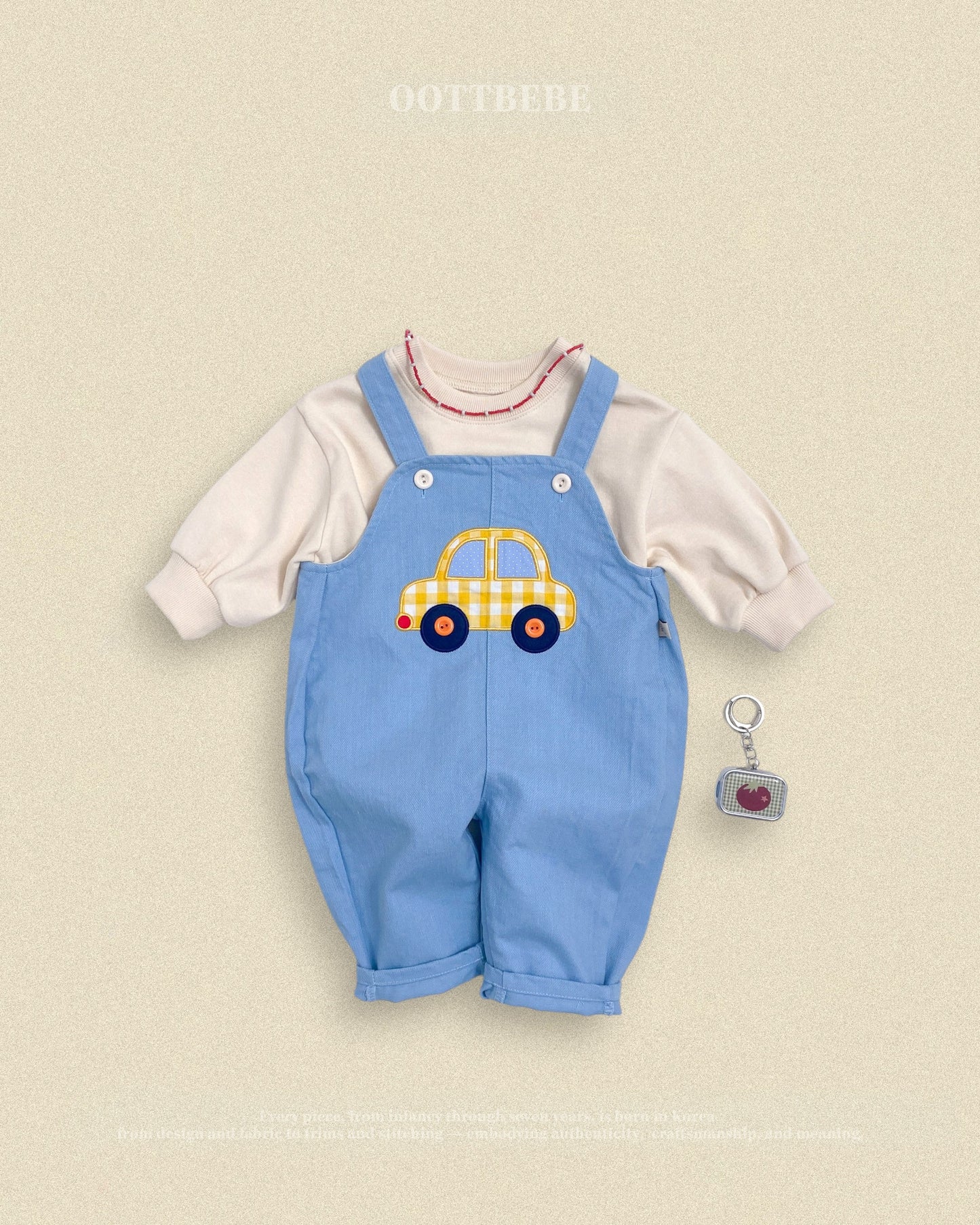 (Pre-order) OOTTBEBE Fall - Bungbung Denim Overalls - 붕붕이데님오버롤 (3 Colors)