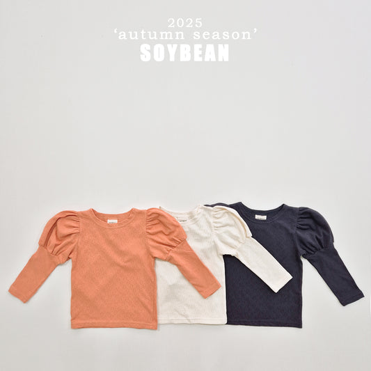 (Pre-order) Soybean Kids - Rosy Puff Tee 로지퍼프티 (3 Colors)