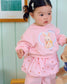 (Pre-order) OOTTBEBE Fall - Cutie Rabbit Top & Bottom Set - 큐티레빗상하복 (2 Colors)