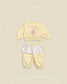(Pre-order) OOTTBEBE Fall - Cutie Rabbit Top & Bottom Set - 큐티레빗상하복 (2 Colors)