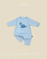 (Pre-order) OOTTBEBE Fall - Robot Dino Romper & Leggings Set 로봇공룡슈트세트 (5 Colors)