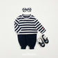 (Pre-order) OOTTBEBE -  Mix Stripe Knit Tee 믹스단가라티(니트) (2 Colors)