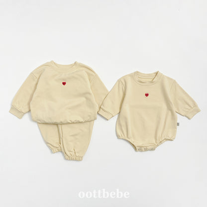 (Pre-order) OOTTBEBE -  Petit Modal Top & Bottom Set (Stretch Terry) 쁘띠모달상하복(쮸리스판) (4 Colors)