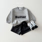 (Pre-order) Daily Bebe - Kids’ Butter Embroidered Sweatshirt 버터자수 맨투맨 (2 Colors)