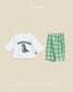 (Pre-order) OOTTBEBE Fall - Robot Dinosaur Top & Bottom Set - 로봇공룡상하복 (5 Colors)