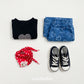 (Pre-order) OOTTBEBE - LOVE Denim Pants (6/10 Length) LOVE청팬츠(6부) (2 Colors)