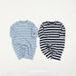 (Pre-order) OOTTBEBE - Mix Stripe Knit Suit 믹스단가라슈트 (2 Colors)