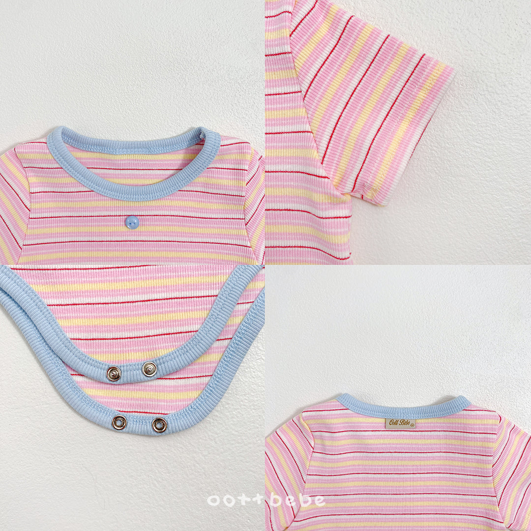 (Pre-order) OOTTBEBE Summer -  Jelly Pop Bodysuit 젤리팝슈트 (3 Colors)