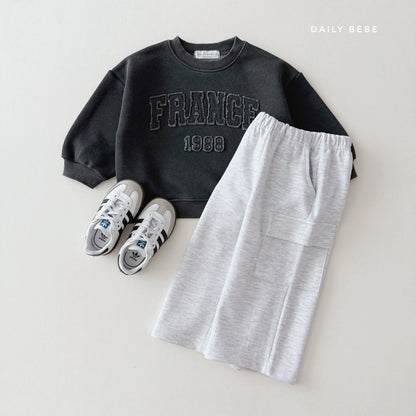 (Pre-order) Daily Bebe - Kids' France Sweatshirt 프랑스 맨투맨 (3 Colors)