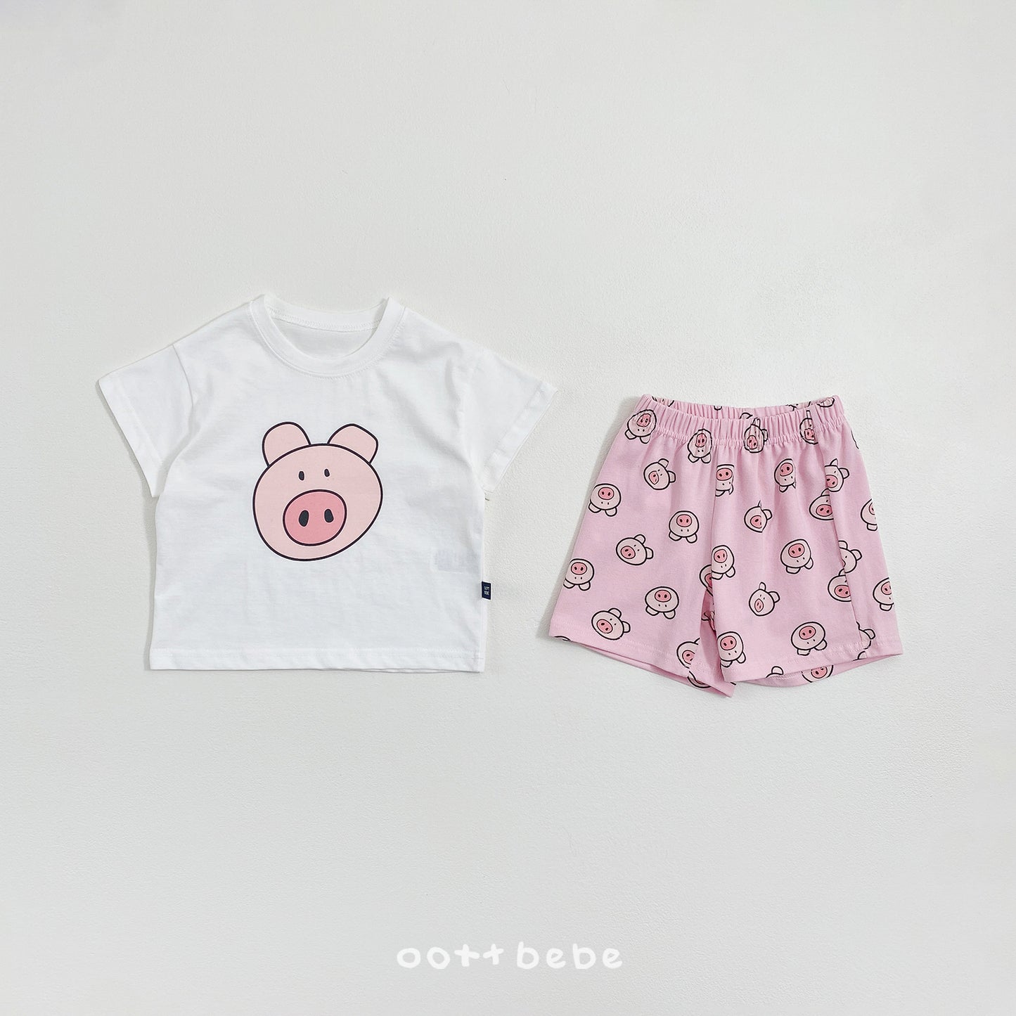(Pre-order) OOTTBEBE Summer - Happy Friends T-shirt 해피프렌즈티셔츠 (4 Colors)