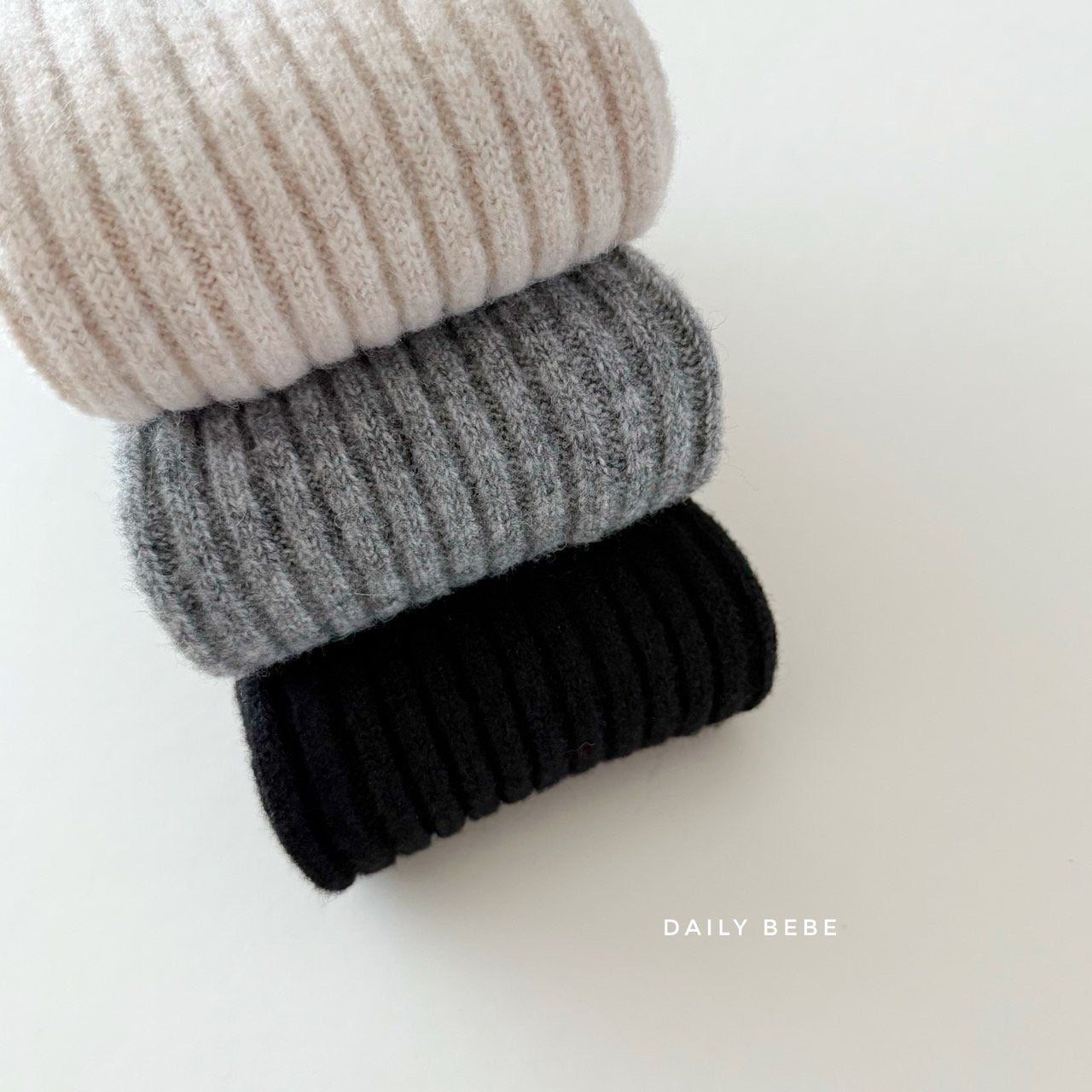 (Pre-order) Daily Bebe Winter - Kids’ Knit Leg Warmers 니트 레그워머 (3 Colors)
