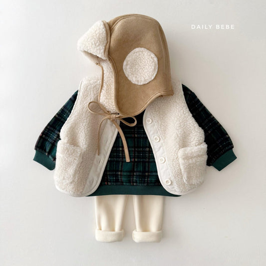 (Pre-order) Daily Bebe Winter - Kids’ Cozy Shearling Pilot Hat 무스탕햇
