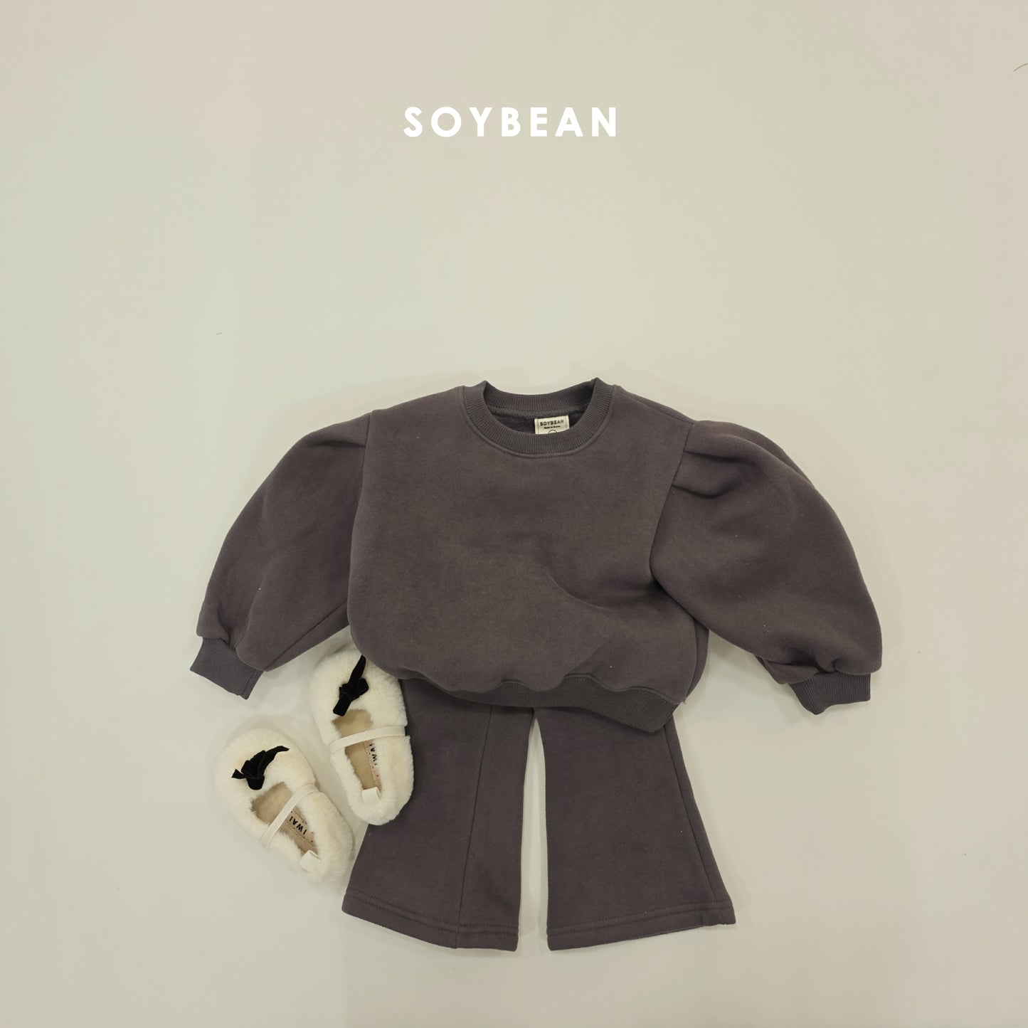 (Pre-order) Soybean Kids Winter - Mongle Flare Top & Bottom Set 몽글플레어상하 (5 Colors)