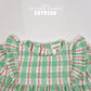 (Pre-order) Soybean Kids - Check Flower Embroidery Dress 체크플라워원피스 (2 Colors)
