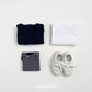 (Pre-order) OOTTBEBE - Plain Tee 3-Piece Set (Cotton Modal) 심플티셔츠 1+1+1(3종세트) (2 Colors)