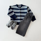 (Pre-order) Daily Bebe - Kids' Multi Stripe Cardigan 멀티단가라 가디건 (2 Colors)