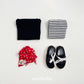 (Pre-order) OOTTBEBE - Plain Tee 3-Piece Set (Cotton Modal) 심플티셔츠 1+1+1(3종세트) (2 Colors)