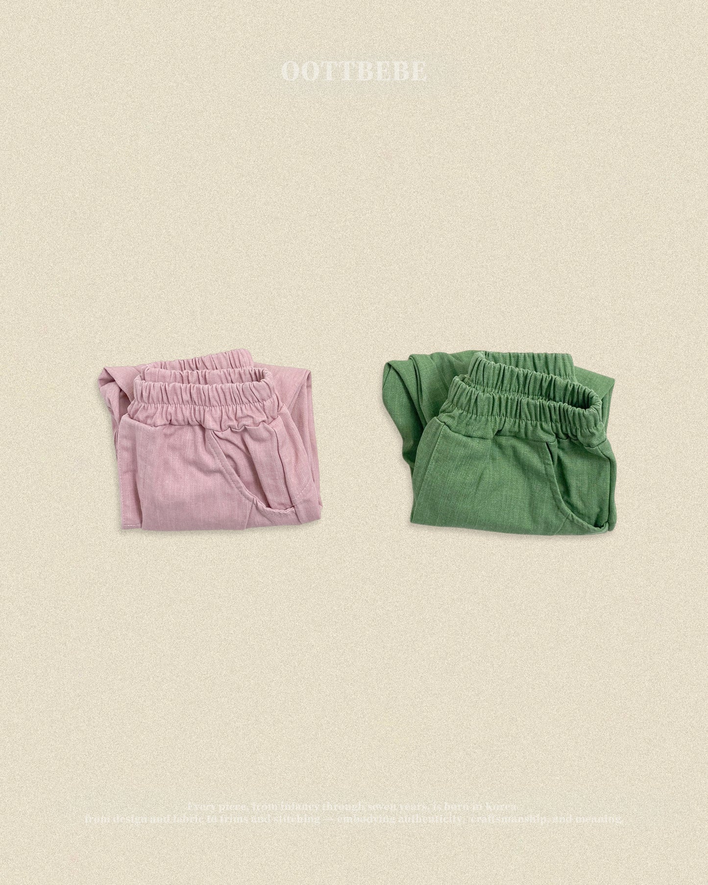 (Pre-order) OOTTBEBE Fall - Hip Slub Pants - 힙한슬럽팬츠 (2 Colors)